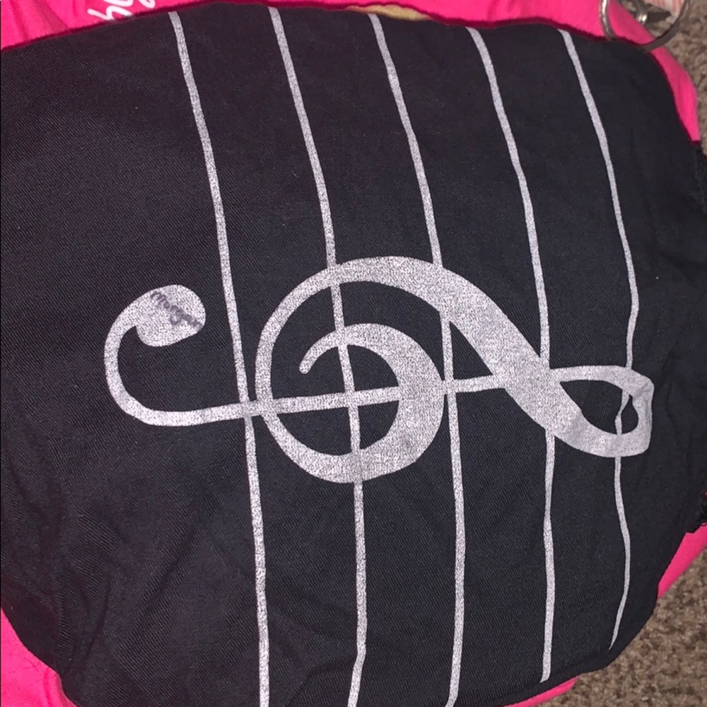 Music note two handle bag